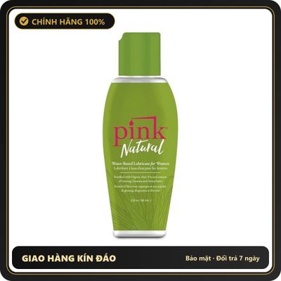 (Che Tên) Dầu Bô.i Trơ.n Gốc Nước Từ Thiên Nhiên 100% Pink Natural USA - Chai 80ml - Hàng Mới Về