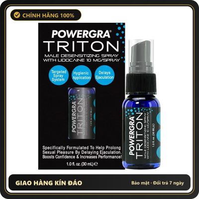 (Che Tên) Xịt Mỹ Giúp Kéo Dài Thời Gian Cho Nam Powergra Triton 30ML Giao Nhanh Toàn Quốc