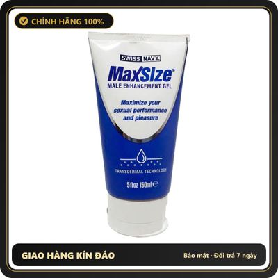 (Che Tên) Gel Tăng Size Của Mỹ Cho Các Anh Swiss Navy Max Size Hộp Trắng Kín