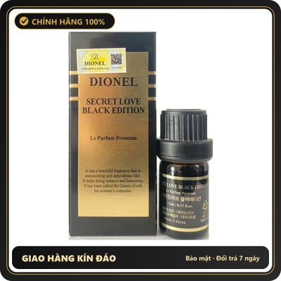 (Che Tên) Nước Hoa Vùng Kín Dionel Secret Love 5ml - Khử Mùi, Hương Thơm Quyến Rũ, Hiệu Quả Lên Đến 18 Giờ, Chất Lượng Hàn Quốc Cao Cấp Bảo Đảm