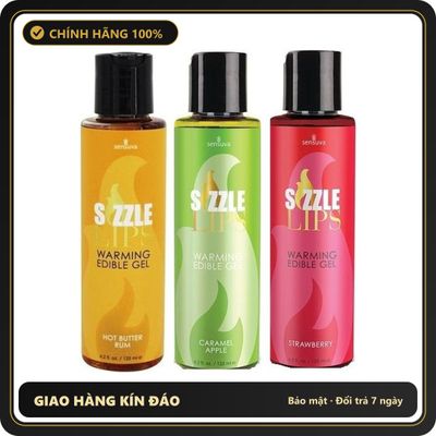 (Che Tên) Gel Massage Làm Nóng Cơ Thể Nếm Được Sensuva Sizzile Lips Bảo Mật Tuyệt Đối