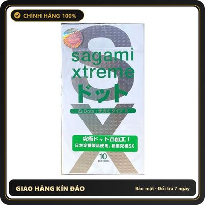(Che Tên) Bao Cao Su Có Gai Sagame Xtreme White Nhật Bản Hỗ Trợ 24/7
