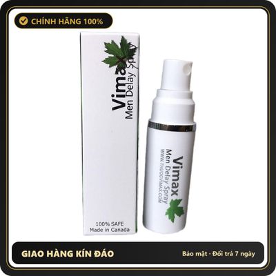(Che Tên) Xịt Vimax Men Delay Spray hỗ trợ kéo dài thời gian - Hàng Mới Về