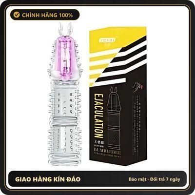 (Che Tên) Bao Cao Su Đôn Dên Trong Suốt Có Gai Và Rung Hộp Trắng Kín