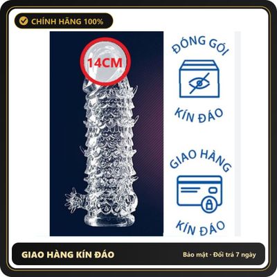 (Che Tên) Bao Cao Su Đôn Dên Kiểu Vảy Cá Tăng Kích Thước Bảo Mật Tuyệt Đối