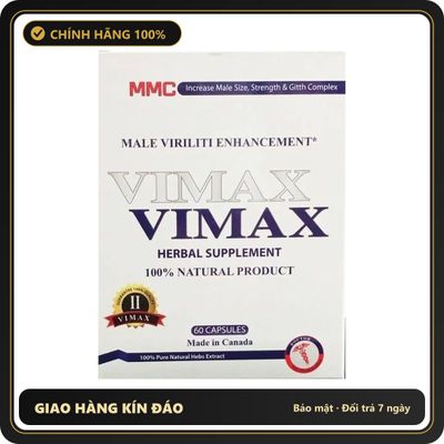 (Che Tên) Vimax 10 Viên - Thực Phẩm Bổ Sung Tăng Cường Sinh Lý Nam Giới, Tăng Kích Thước DV Chuẩn Auth