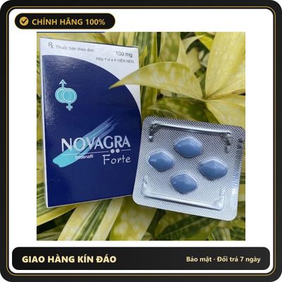(Che Tên) Vỉ 4 Viên Uống Novagra Forte 100mg – Đỉnh Cao Thăng Hoa Giao Nhanh Toàn Quốc