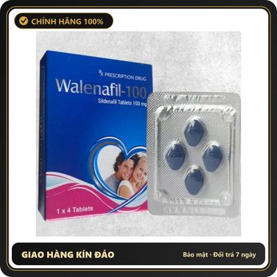 (Che Tên) Hộp 4 Viên Walenafil 100mg – Tăng Cường Sinh Lý Nam Giới, Vị Thế Của Quý Ông Chuẩn Auth