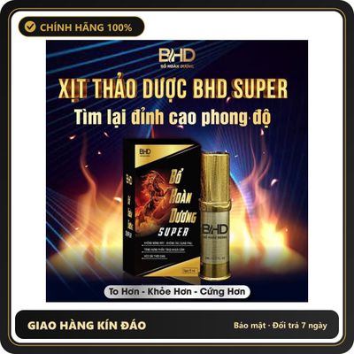 (Che Tên) Xịt Bổ Hoàn Dương Super Chính Hãng - Xịt Bản Lĩnh Phái Mạnh Chuẩn Auth