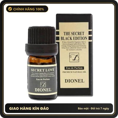 (Che Tên) Nước Hoa Vùng Kín Dionel Secret Love Black Edition 5ml - Hương Thơm Quyến Rũ Hỗ Trợ 24/7