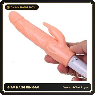 (Che Tên) Dương Vật Giả Rung 1 Pin Silicon Mềm – 22cm Giống Thật, Cảm Giác Mới Lạ Ngập Tràn - Hàng Mới Về