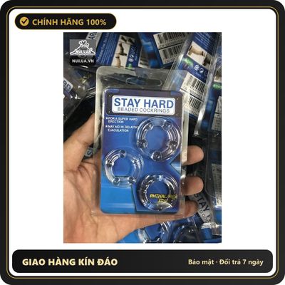(Che Tên) Bộ 3 Vòng Silicon Bi Mềm Stay Hard – Tăng Tự Tin, Thăng Hoa Mỗi Cuộc Yêu - Hàng Mới Về