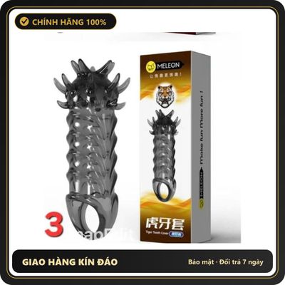 (Che Tên) Bao Đôn Gai Dragon Teeth Lock – Gai Nổi Kích Thích, Kéo Dài Đam Mê Mạnh Mẽ Bảo Mật Tuyệt Đối