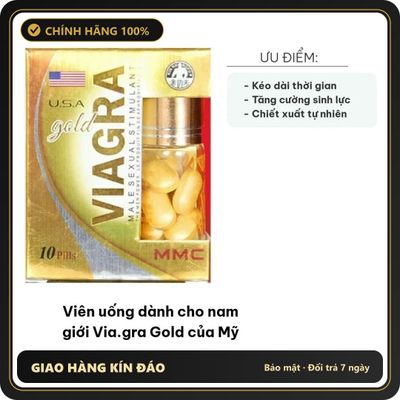 (Che Tên) Viên Uống VGRA Gold Mỹ 10 Viên – Tăng Sinh Lực, Kéo Dài Phong Độ Hỗ Trợ 24/7
