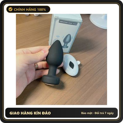 (Che Tên) Trứng Rung Hậu Môn Silicon 10 Chế Độ – Điều Khiển Từ Xa Chuẩn Auth