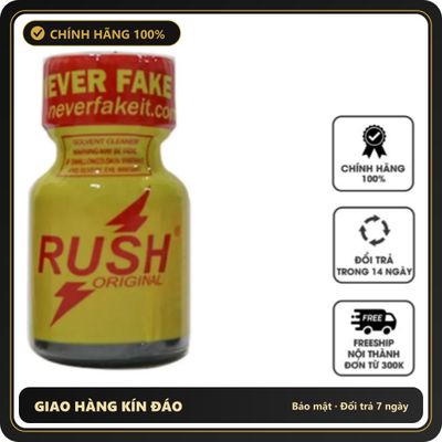 (Che Tên) Nước Hoa Popper Rush Vàng 10ml Chính Hãng USA – Hương Thơm Quyến Rũ, Cảm Giác Sảng Khoái Cao Cấp Bảo Đảm