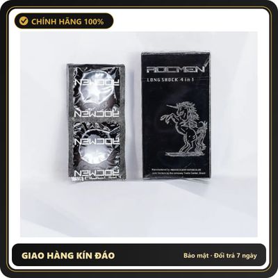 (Che Tên) Bao Cao Su Rocmen Long Shock 12 Cái – Thăng Hoa Và Bền Bỉ - Hàng Mới Về