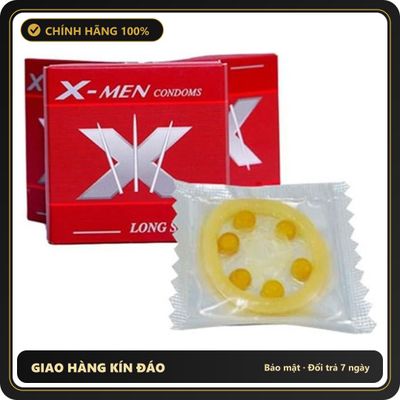 (Che Tên) 10 Bao Cao Su Gai Bi X-men Chính Hãng Thái Lan - Thiết Kế 6 Bi To Siêu Mềm, Kéo Dài Thời Gian Cuộc Yêu Chuẩn Auth