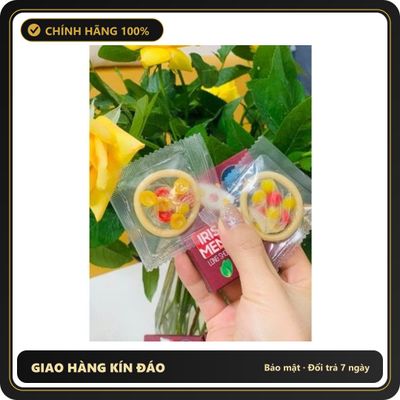 (Che Tên) Hộp 2 Cái Bao Cao Su 9 Bi Iris Men Long Shock – 9 Bi To Khủng 8.5mm Tăng Kích Thước, Kéo Dài Thời Gian Tột Đỉnh, Phê Đến Tận Cùng Giao Nhanh Toàn Quốc