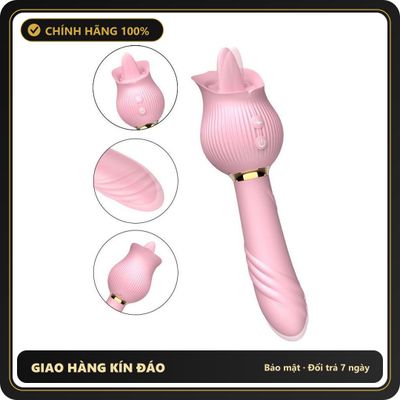 (Che Tên) Máy Massage Hoa Hồng Rose Submarine – Công Nghệ Hút Rung & Lưỡi Liếm 12 Tần Số, Silicon Y Tế Cao Cấp, Chống Nước (Sạc USB) - Hàng Mới Về