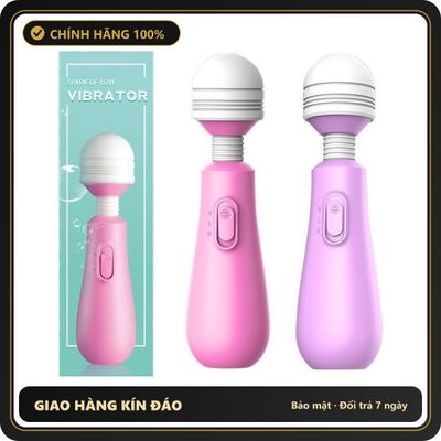(Che Tên) Chày Rung Mini Lilo Spark Of Love – Máy Massage Điểm G Cầm Tay, Đầu Silicon Y Tế Mềm Mại, Chống Nước (Tặng Kèm Pin) Bảo Mật Tuyệt Đối