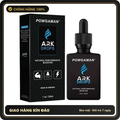 (Che Tên) Tinh chất gia tăng cảm xúc Powgaman Ark Drops – Chai 30ml Cao Cấp Bảo Đảm