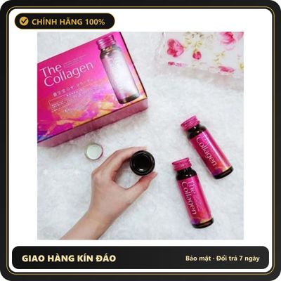 (Che Tên) (MẪU MỚI CAO CẤP) Nước uống The Collagen Shiseido Ex cao cấp Nhật bản hộp 10 chai hàng chính hãng - Hàng Mới Về