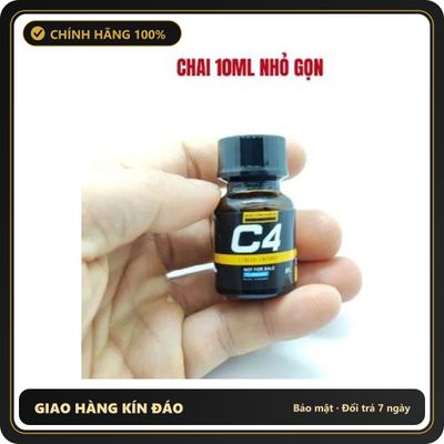(Che Tên) POPPER C4 VÀNG - 10ML Hỗ Trợ 24/7 - chai 10ml, hương dịu không nồng, hàng chuẩn nhập khẩu
