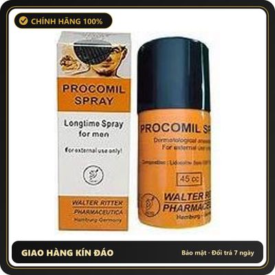 (Che Tên) Xịt Procomil Spray 45ml - Giải Pháp Chống Xuất Tinh Sớm Cho Nam Giới, Tăng Thời Gian Quan Hệ Hiệu Quả 574958 - Hàng Mới Về