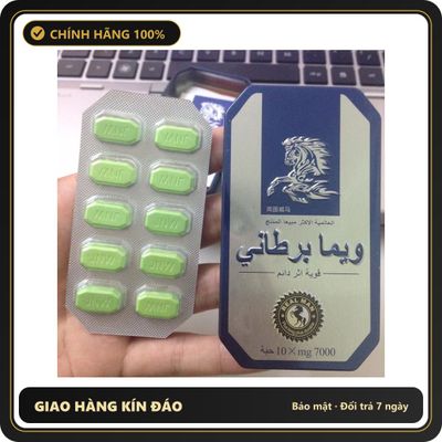 (Che Tên) Viên Uống Cường Dương Ngựa Thái Chính Hãng - Hộp 10 Viên Hỗ Trợ Sinh Lý Nam Giới, Tăng Khả Năng Cương Cứng 575388 Cao Cấp Bảo Đảm