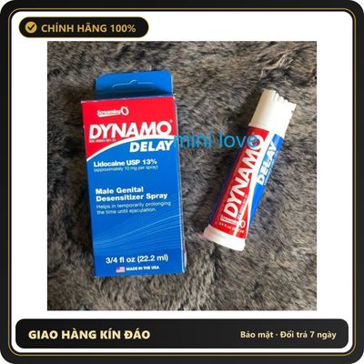 (Che Tên) Xịt Thơm Cơ Thể Mỹ Dynamo Delay 22ml - Tự Tin Suốt Cả Ngày, Dễ Dàng Mang Theo, Hương Thơm Quyến Rũ Hỗ Trợ 24/7