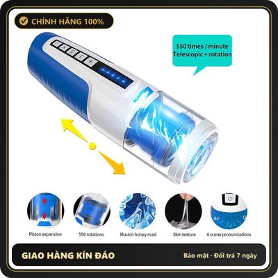 (Che Tên) [Tặng tuýp gel 100ml] Âm đạo giả siêu cao cấp Leten Starwar rung rên thụt xoay tự động [đổi tên khi giao] Cao Cấp Bảo Đảm