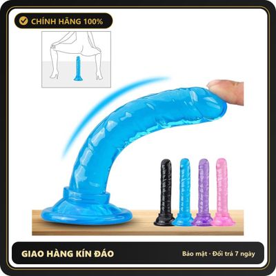 (Che Tên) Dương vật giả silicon size nhỏ không rung có đế hít siêu kích thích [đổi tên khi giao] - Hàng Mới Về