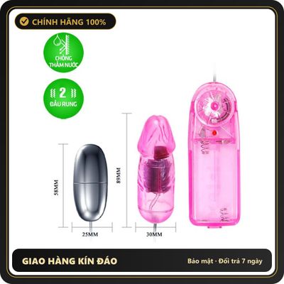 (Che Tên) Trứng rung tình yêu 2 đầu Anime inox nhựa hình dương vật siêu kích thích nữ giới [đổi tên khi giao] - Hàng Mới Về