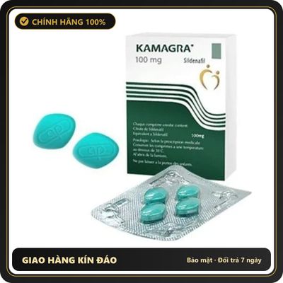 (Che Tên) Viên uống hỗ trợ kéo dài thời gian cho nam Kamaga ấn độ 100mg [đổi tên khi giao] Hộp Trắng Kín