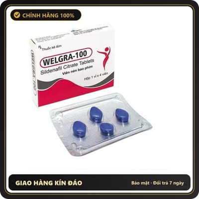 (Che Tên) Welgra Ấn Độ 100mg vỉ 4 viên hỗ trợ cải thiện sinh lý nam ổn định [đổi tên khi giao] Giao Nhanh Toàn Quốc