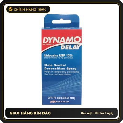 (Che Tên) Xịt kéo dài thời gian cao cấp Dynamo Delay Spray 22.2ml chính hãng Mỹ cho nam Hỗ Trợ 24/7