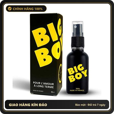 (Che Tên) Xịt kéo dài thời gian Pháp Big Boy 30ml 13% Lido.caine chính hãng [che tên khi giao] Bảo Mật Tuyệt Đối