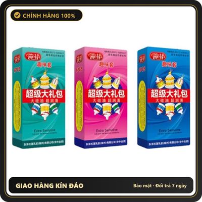 (Che Tên) Bao cao su siêu gai cao cấp Runbo Extra gân gai râu bi kết hợp [đổi tên khi giao] Bảo Mật Tuyệt Đối