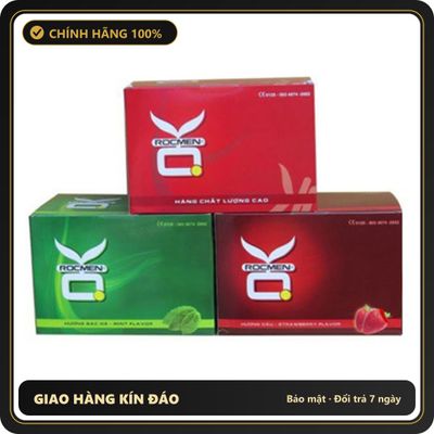 (Che Tên) Bao cao su OK Rocmen gia đình hương bạc hà - dâu tây giá rẻ siêu tiết kiệm [đổi tên khi giao] Hỗ Trợ 24/7