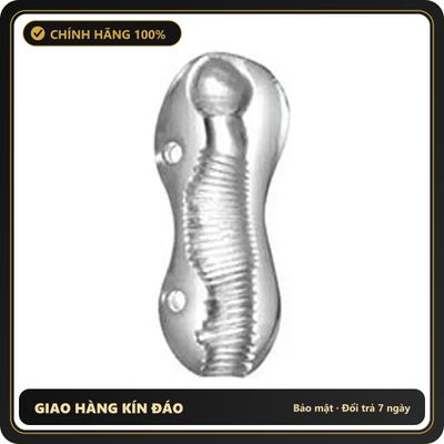 (Che Tên) Đồ Chơi Khối Silicone Trong Suốt Cho Nam Lỗ Gân Siêu Kích Thích Chuẩn Auth