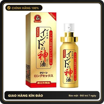 (Che Tên) Xịt Kéo Dài Thời Gian Cao Cấp Naskic Nhật 10ml Hỗ Trợ 24/7