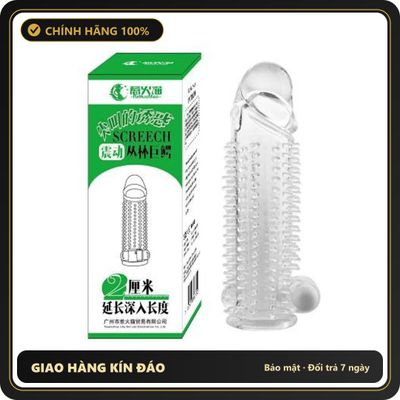 (Che Tên) Bao đôn dên gai mềm có rung gốc cao cấp tăng khoái cảm mạnh mẽ Hỗ Trợ 24/7