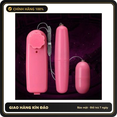 (Che Tên) Máy rung 2 đầu nhựa giá rẻ dễ sử dụng dành cho nữ giới giảm stress hiệu quả, trứng rung tình yêu giá tốt Chuẩn Auth