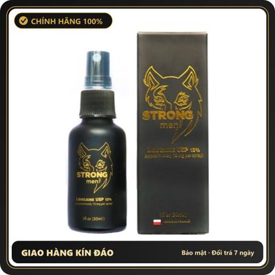 (Che Tên) Xịt Kéo Dài Thời Gian Cho Nam Cao Cấp Strong Men Ba Lan 30ml - Chai Xịt Hổ Ba Lan Chống Xuất Tinh Sớm Giao Nhanh Toàn Quốc