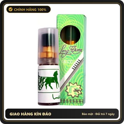 (Che Tên) Xịt ngựa kéo xe Longtime lạnh Thái chính hãng 5ml Chuẩn Auth