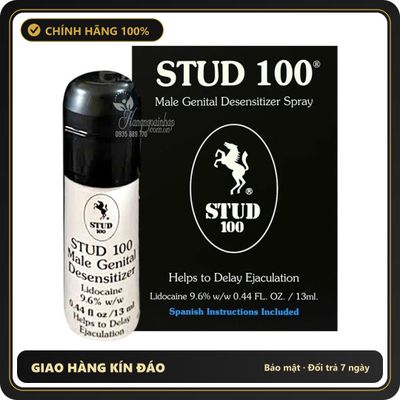 (Che Tên) Xịt Stud100 mẫu mới chính hãng Anh hỗ trợ kéo dài thời gian và tăng cường sinh lý ở nam cực hiệu quả Giao Nhanh Toàn Quốc
