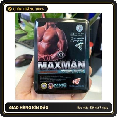 (Che Tên) Hộp thiếc maxman mỹ gồm 10v hỗ trợ dẻo dai phục hồi nhanh - Hàng Mới Về