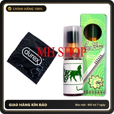 (Che Tên) [Combo rẻ 1 tặng 1] 1 chiếc bao cao su durex kéo dài tặng Xịt lạnh thái 5ml - Hàng Mới Về