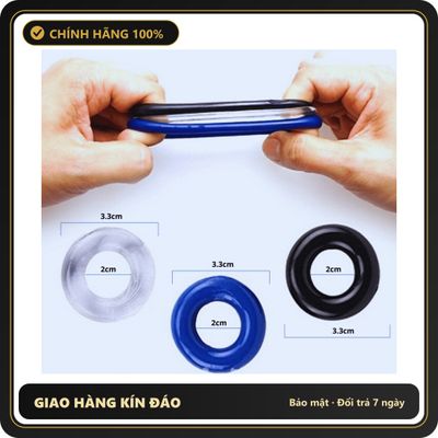 (Che Tên) Bộ 3 vòng bản to dày hỗ trợ chăm sóc nam giới cứng cáp hầm hố - Hàng Mới Về